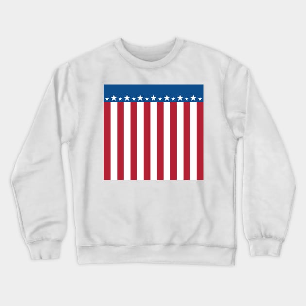 American Flag Pattern Crewneck Sweatshirt by GraphicBazaar